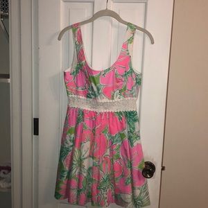 Lilly Pulitzer Rosemarie Dress in Flamingo Pink